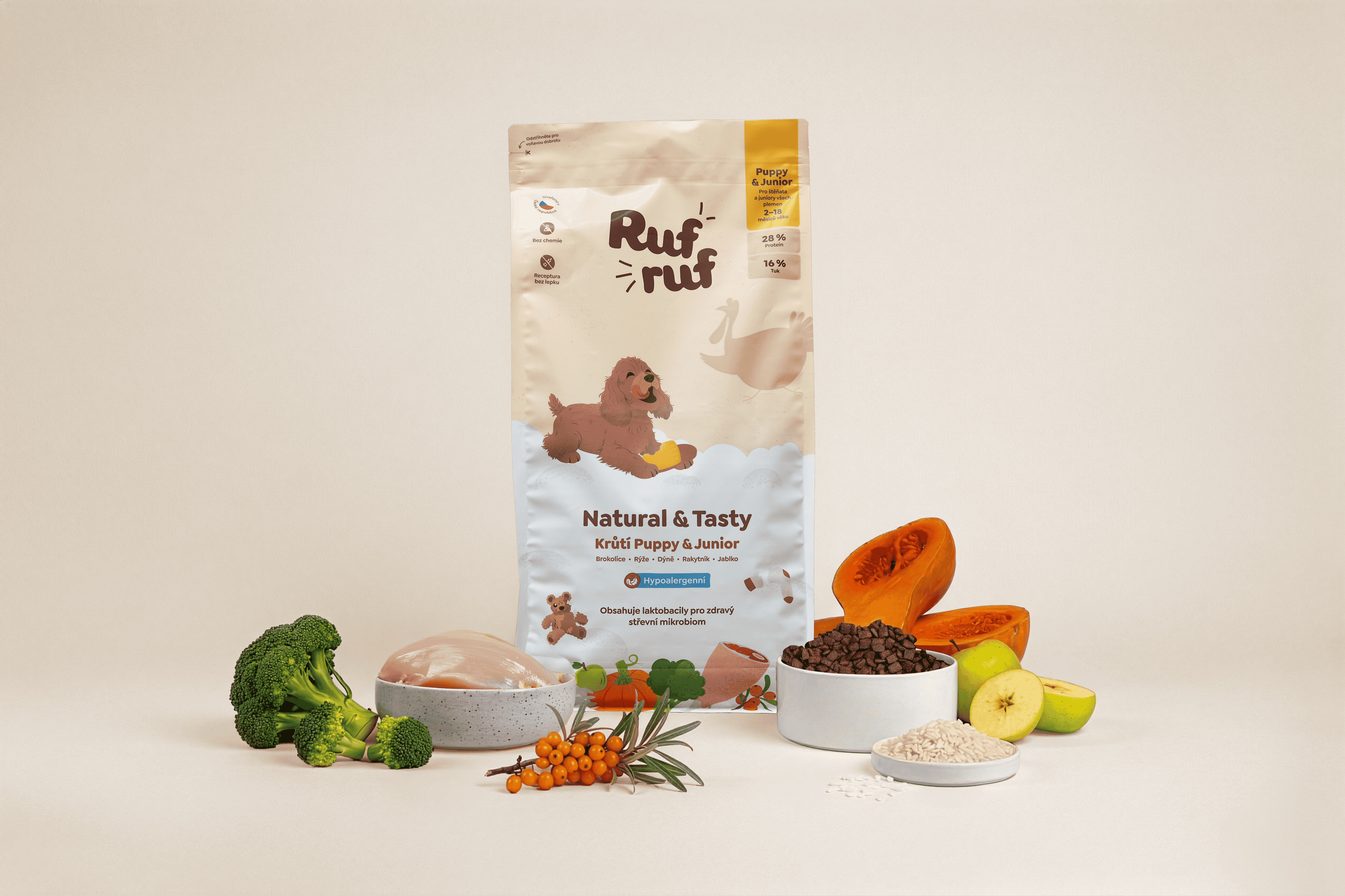 Rufruf Junior Krůta s rýží a probiotiky 6 kg